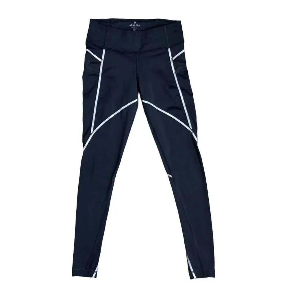 Athleta Black Stride Pants tights size XXS